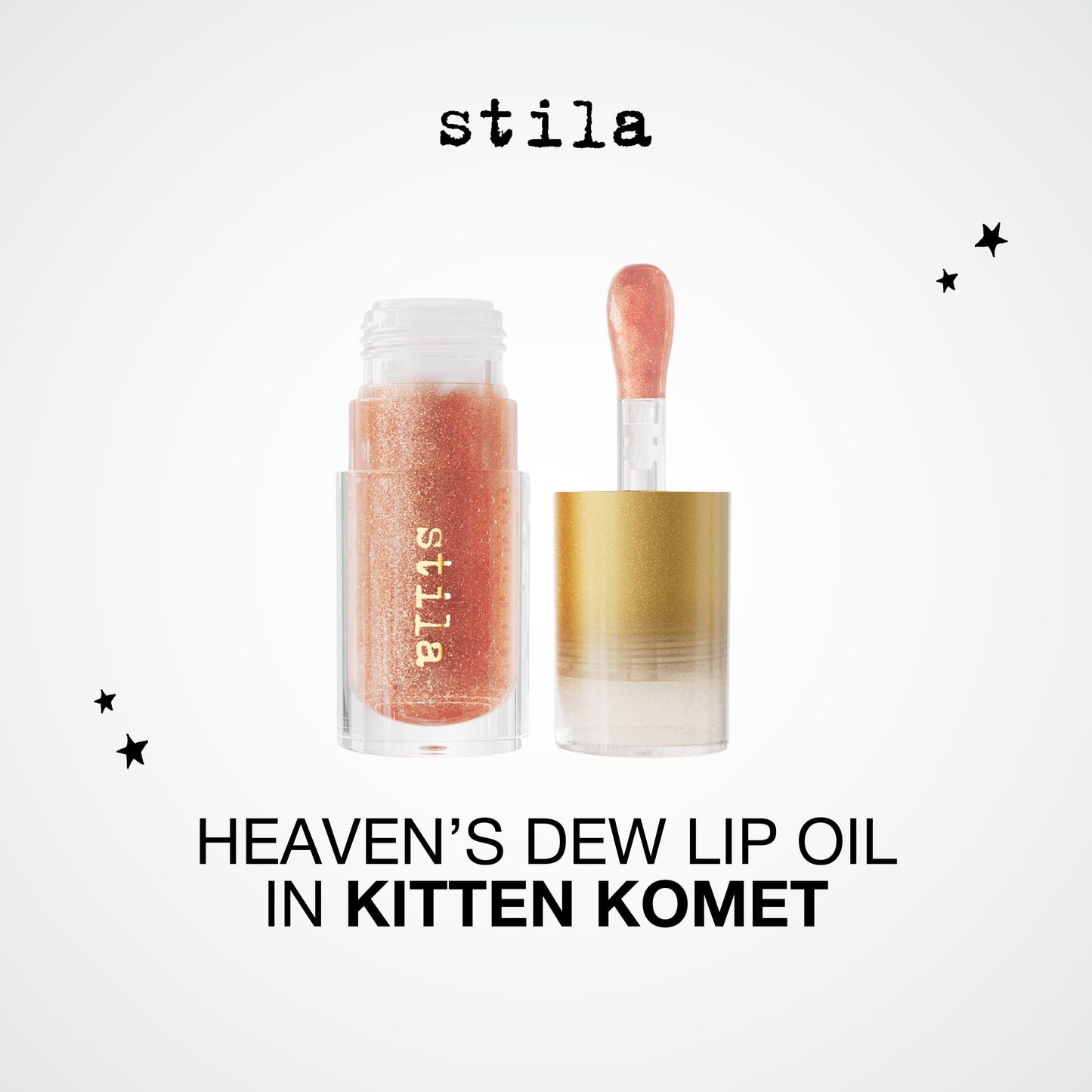 Stila Cosmetics Heaven's Dew Gel Lip Oil-Kitten Komet (High-Glossy)