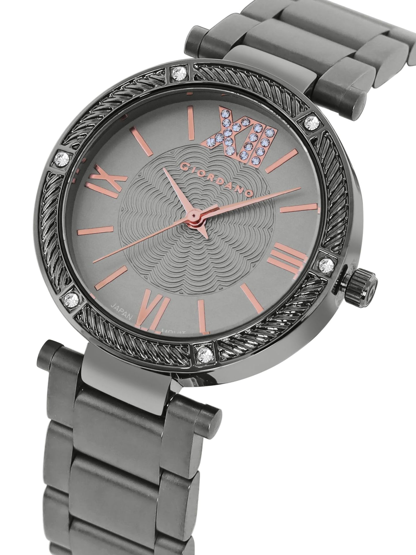 Giordano Analog Stylish Watch for Women Water Resistant Fashion Watch Round Shape with 3 Hand Mechanism Wrist Watch for Girls & Ladies to Compliment Your Look/Ideal Gift for Female - GZ-60064