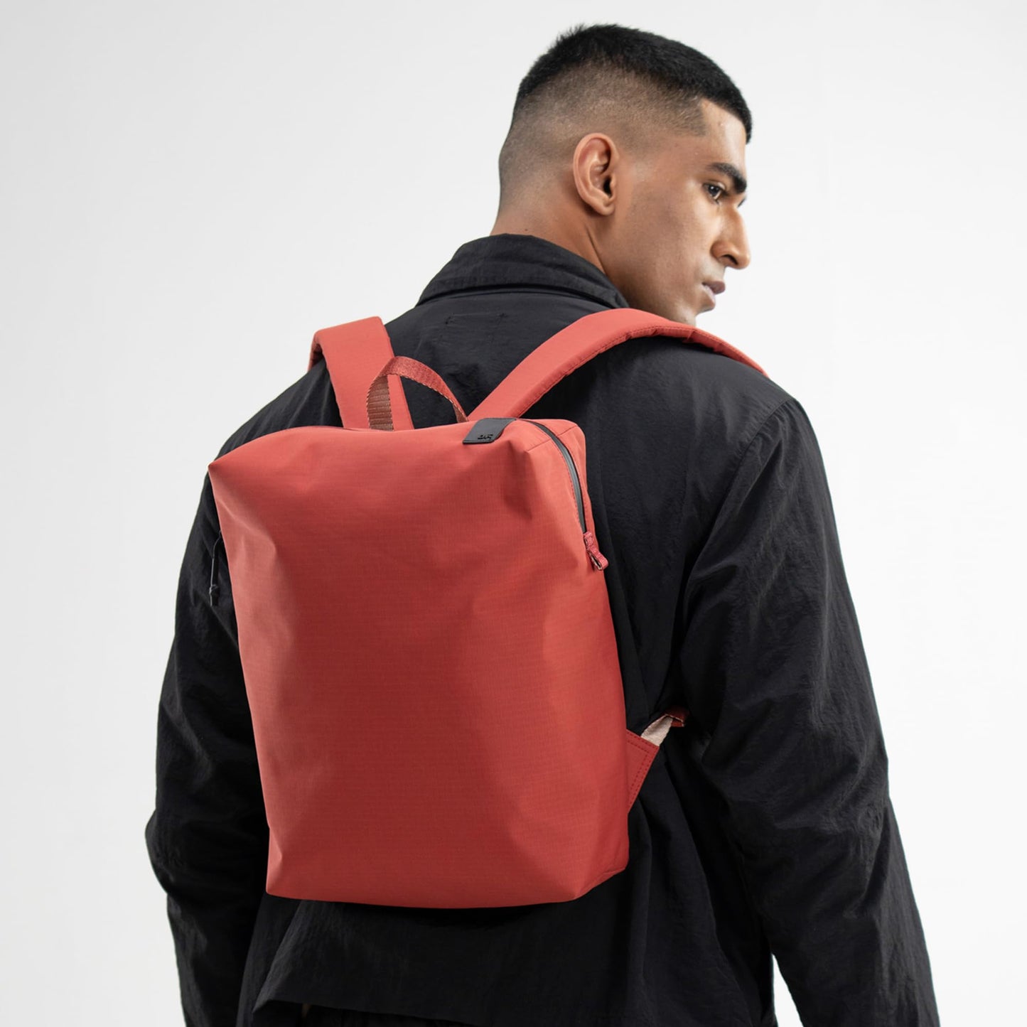 DailyObjects Pivot Daypack Bag for Men and Women|Fits 13/14 inch Laptop/Macbook Pro/Air Ipad|Lightweight|Stylish Backpack|Office/Daily Use/Travel|School Kids|Multi Compartments|Water Resistant (Red)