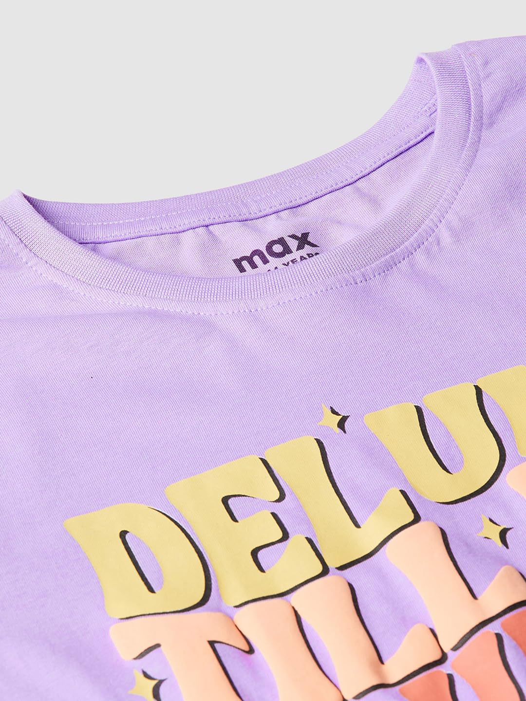 Max Girl's Regular Fit T-Shirt (M24EBT39LILAC_Lilac