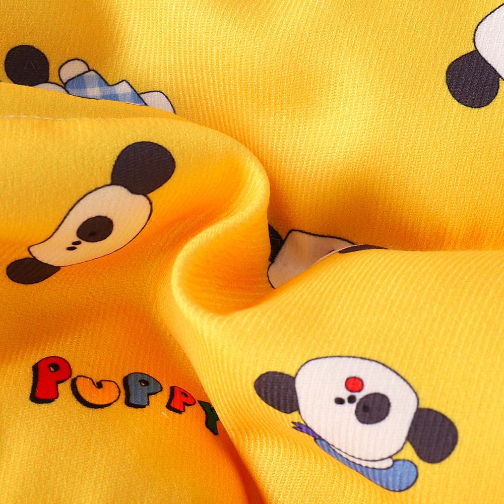 Hopscotch Girls Polyester Waist Length Jackets in Yellow Color For Ages (4-5 Years)