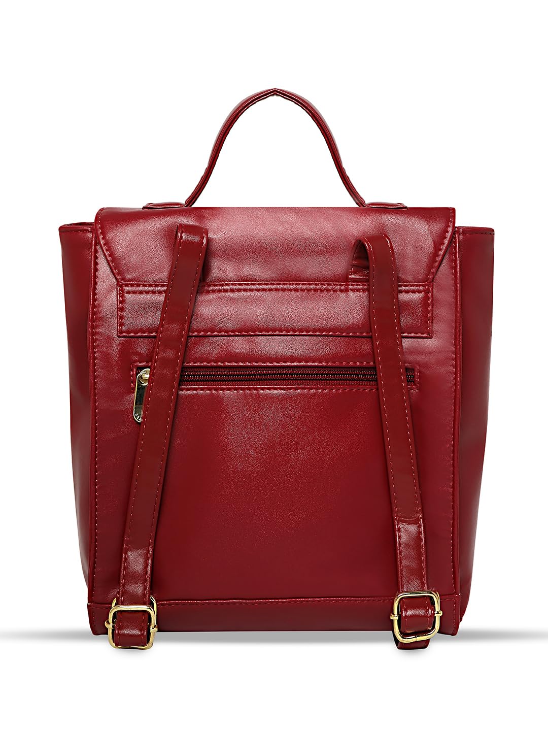 Caprese Snow Casual Backpack, Medium | Floral Print Backpack for Women with Comfortable Shoulder Handles, Premium Metal Logo & Secure Zip Closure | for Everyday Outings, College and Travel (Maroon)