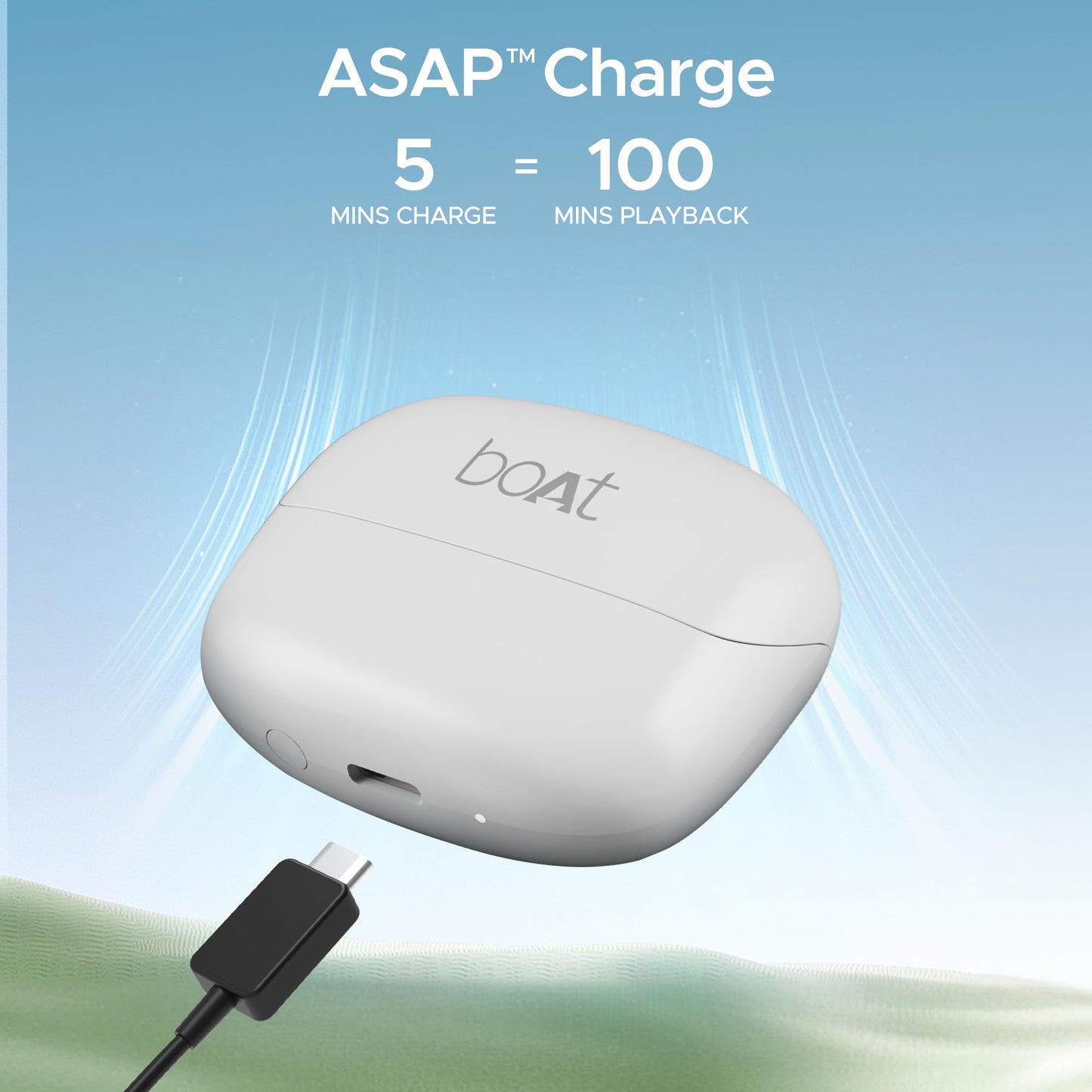 boAt Airdopes Atom 81 Pro, 100Hrs Battery, 4Mics ENx Tech, 50ms Low Latency, 13mm Drivers, Fast Charge, IPX5, v5.1 Bluetooth Earbuds, TWS Ear Buds Wireless Earphones with mic (Ivory Elegance)