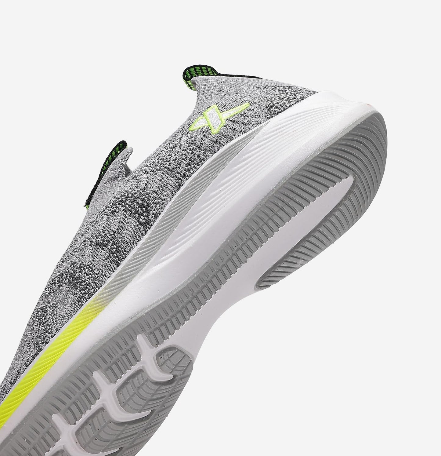 XTEP Running Shoes for Men Mass Life Series Lightweight with Airgel Insole for Superior Shock Absorption(Lt. Grey,Size 8)