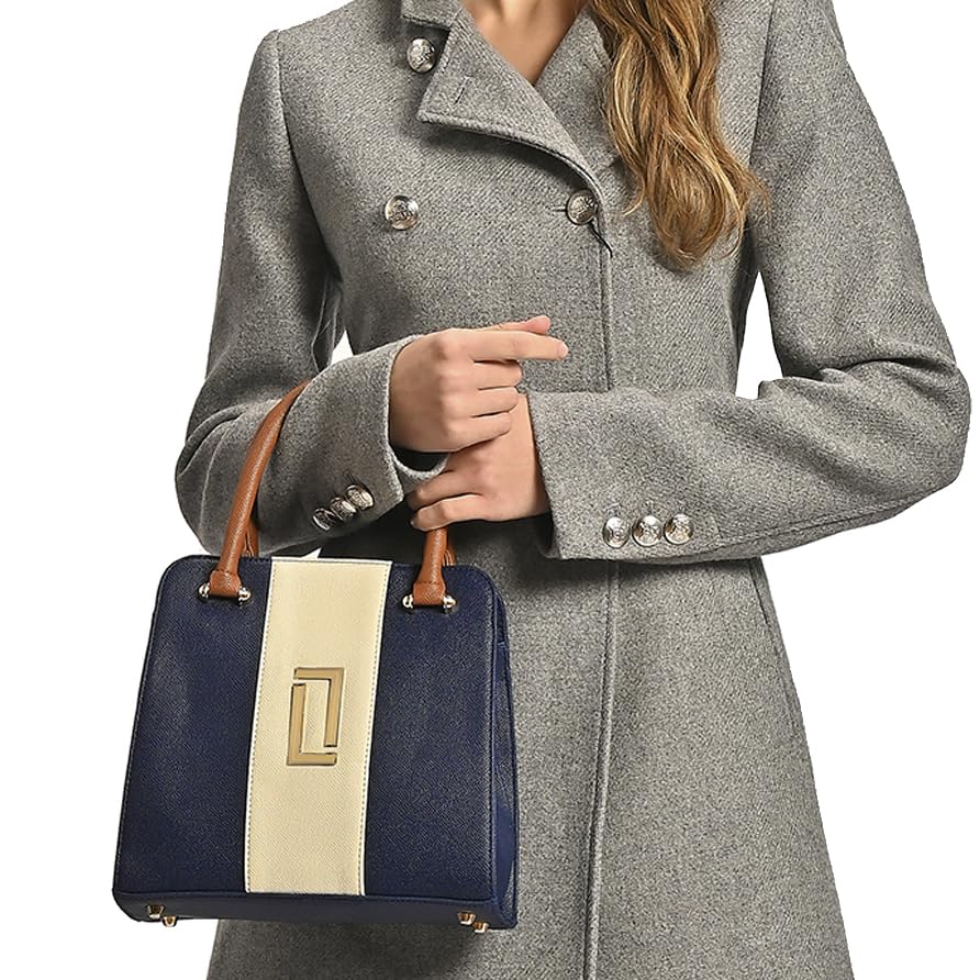 Lavie Luxe Women's Ashwa Satchel Bag for Women | Satchel Handbag for Work | Ladies purse | Stylish Shoulder Bag | Gift for Women