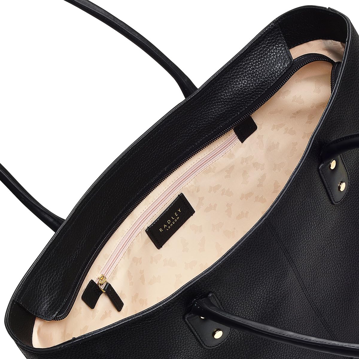 RADLEY London Southwark Lane Women's Large Leather Ziptop Tote Bag, Black, Large