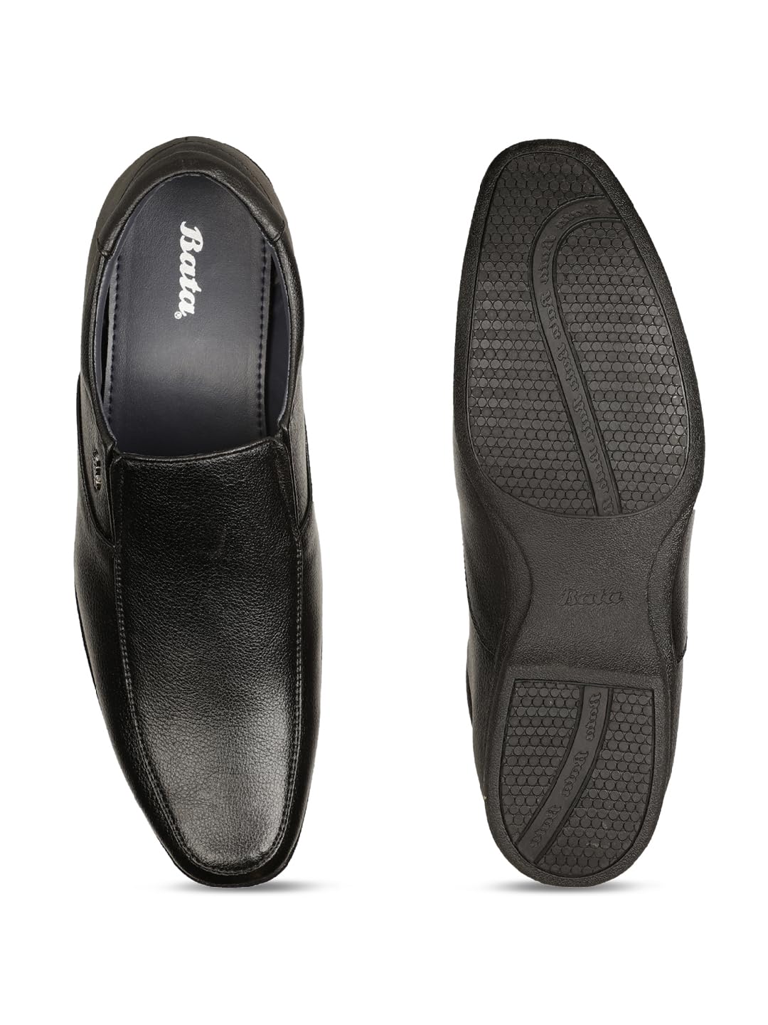 Bata Boss-Whiz E Men's Black Formal Shoes - 8 UK (8516639)