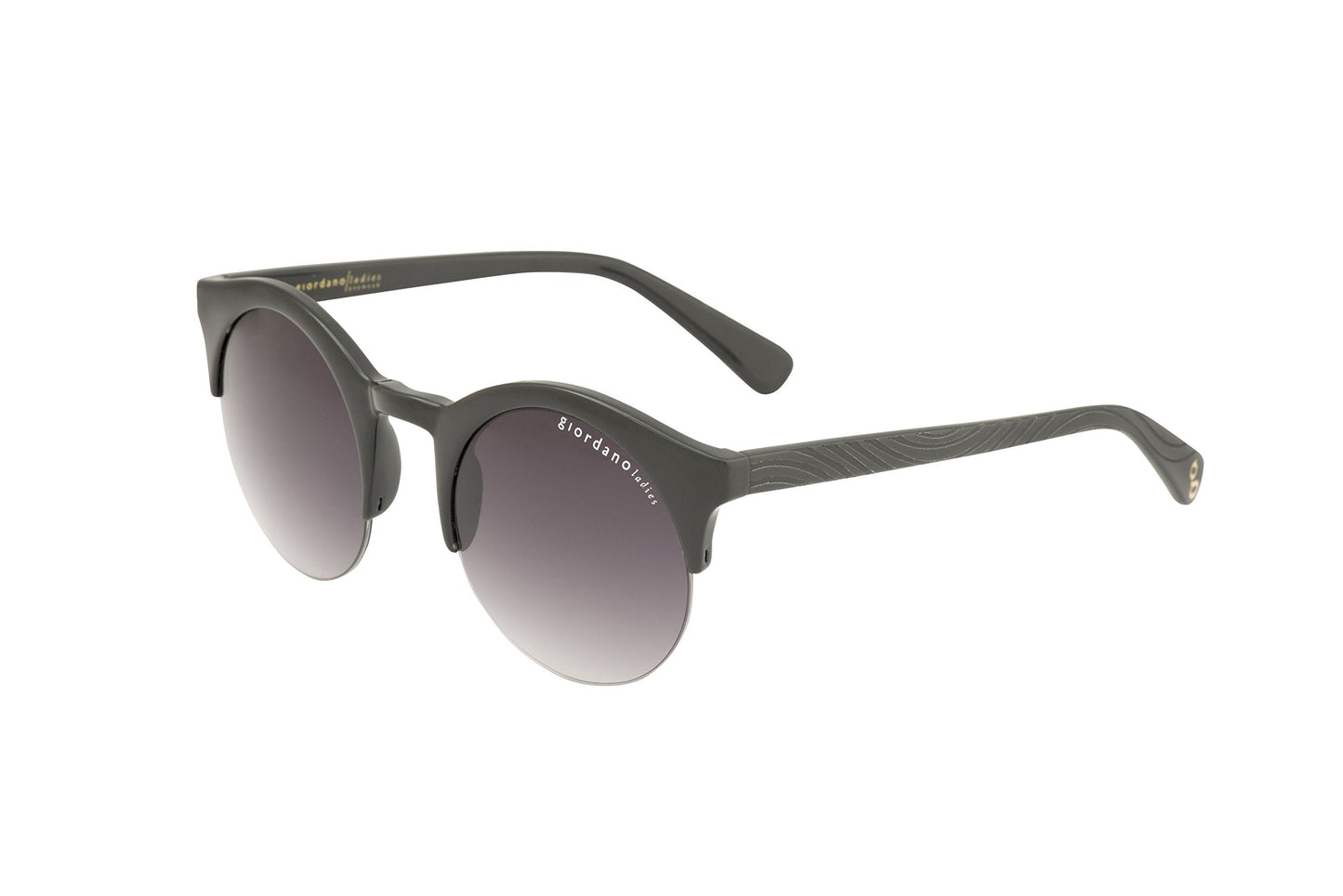 Giordano UV Protected Round Women Sunglasses - (GLS804C001|50|Green gradient lens)