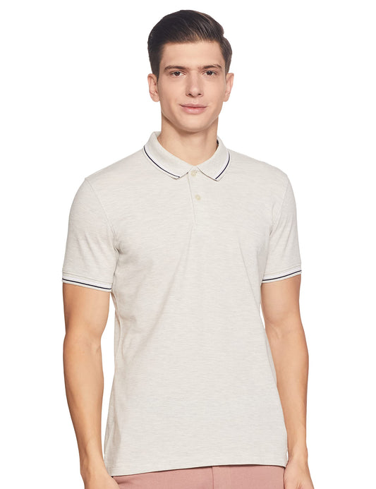 Max Men's Slim Tshirt (NOOSNMPTPEM1ECRU_Ecru L)