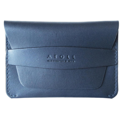 Atoll Leather Wallet for Men | Men’s Minimalist Loop Wallet | Top Grain Leather Stylish Credit Card Holder | Cash Compartment | Slim Card Holder