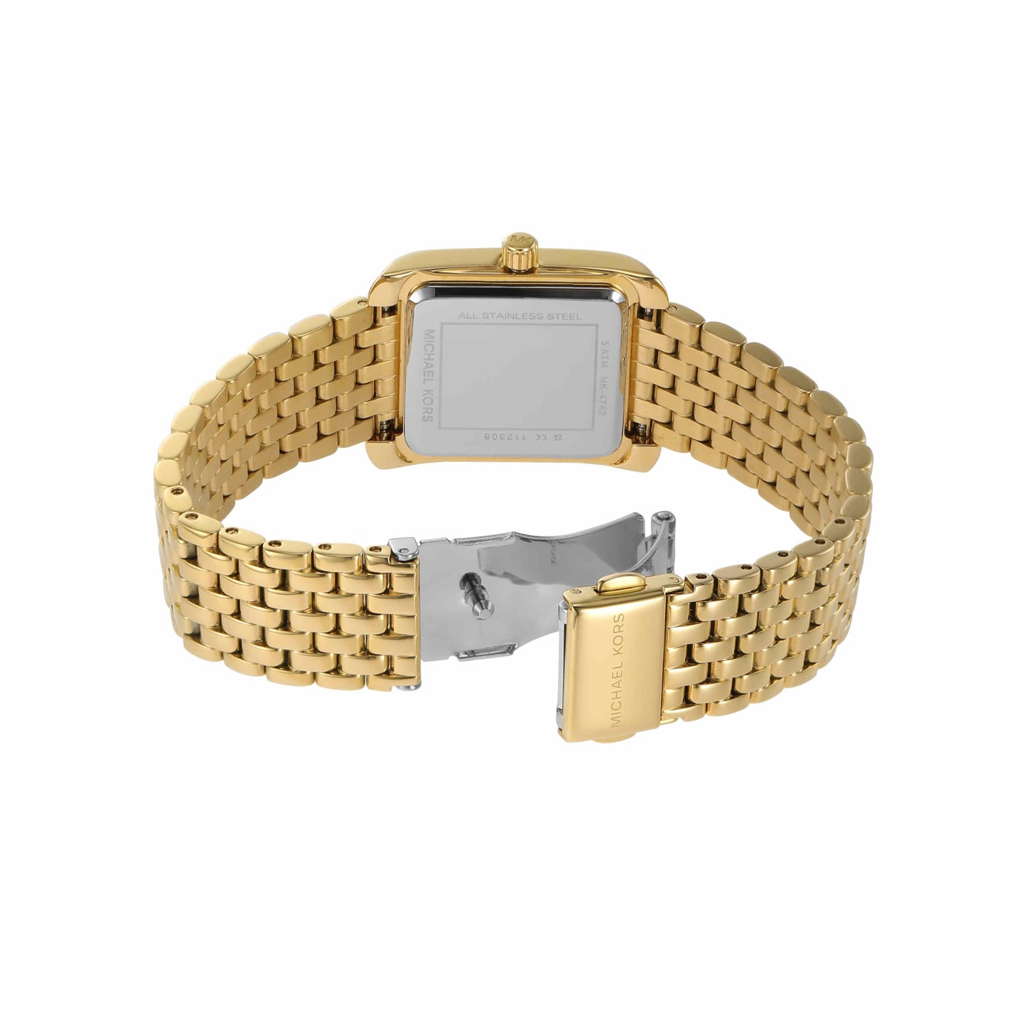 Michael Kors Brass Analog Green Dial Women's Gold Strap Watch-Mk4742