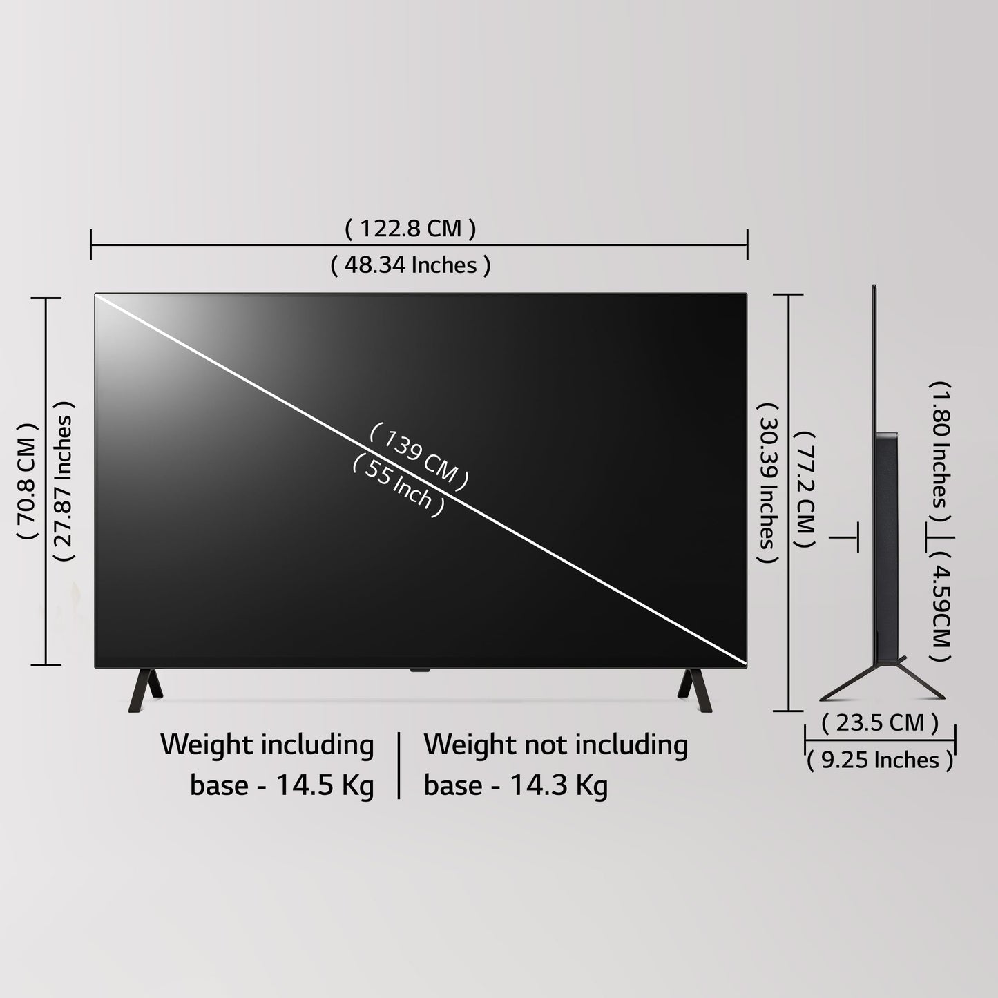 LG 139 cm (55 inches) OLED B4 Series 4K Ultra HD Smart OLED TV OLED55B46LA