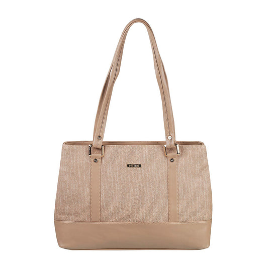Metro Womens Synthetic Beige Shoulder Bag (One Size)