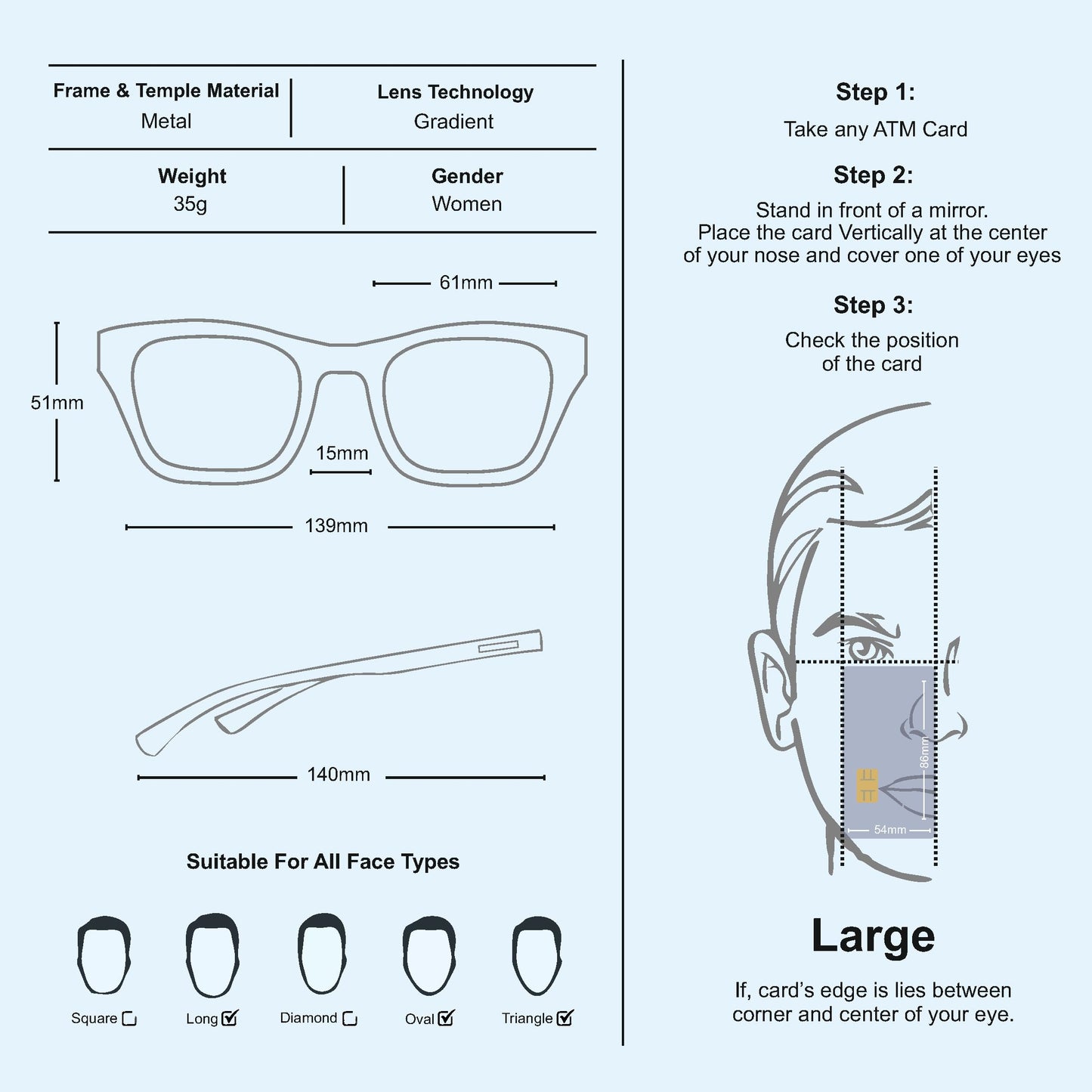 Guess 61 mm GU7744, Shiny Violet/Gradient/Mirror Violet