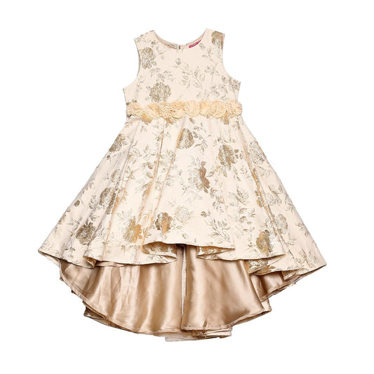 BIBA Girl Printed Gathered Kid(KW5585_Beige_5)