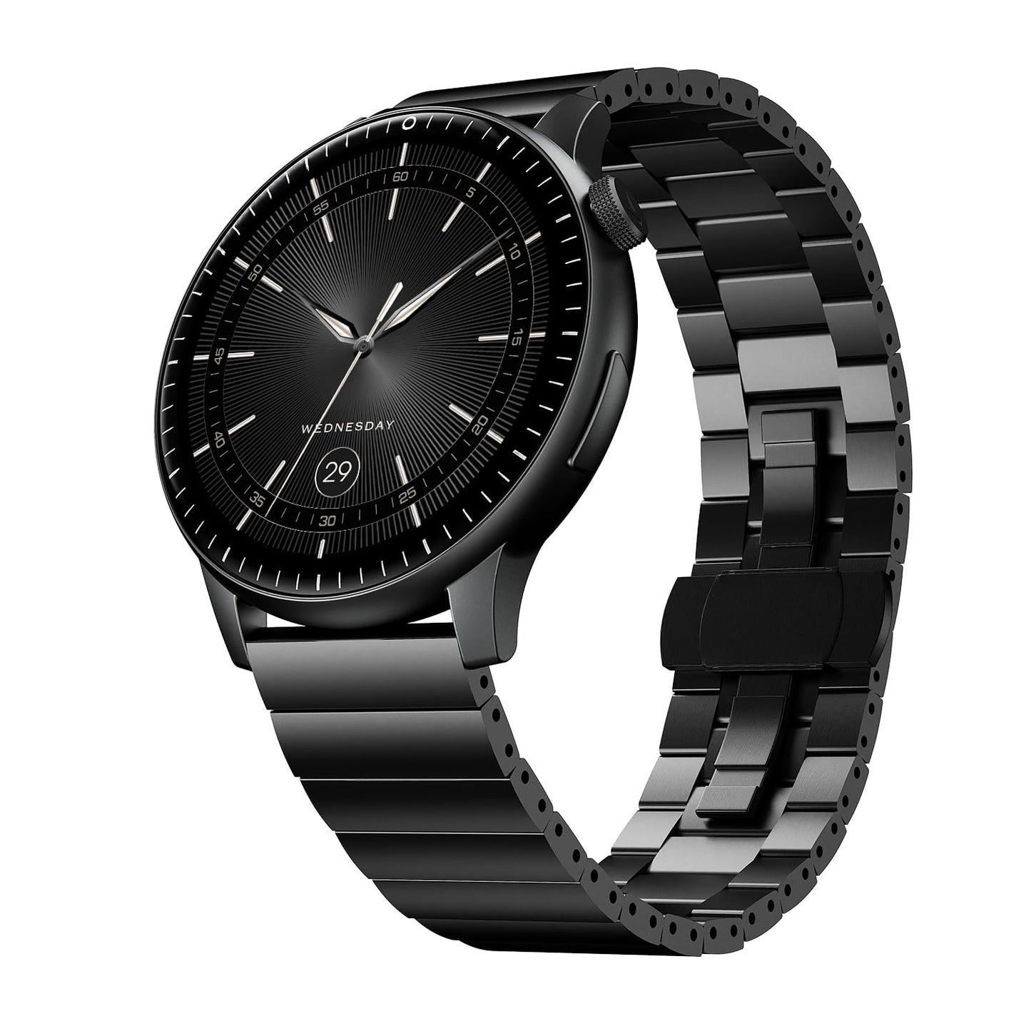 Boat Valour Watch 1 R, AI Smart Habit Builder, 1.43" 3D Immersive AMOLED Display, 1000 nits, Light-Weight Aluminium Build 3 ATM, 10 Days Battery Life, Smart Watches for Man (Steel Black)