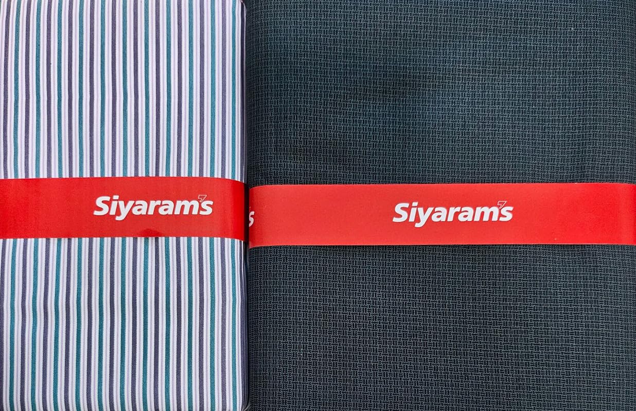 Siyaram's Shirt & Trouser Fabric in Box Packing (Shirt-2.35 m, Pant-1.25 m)