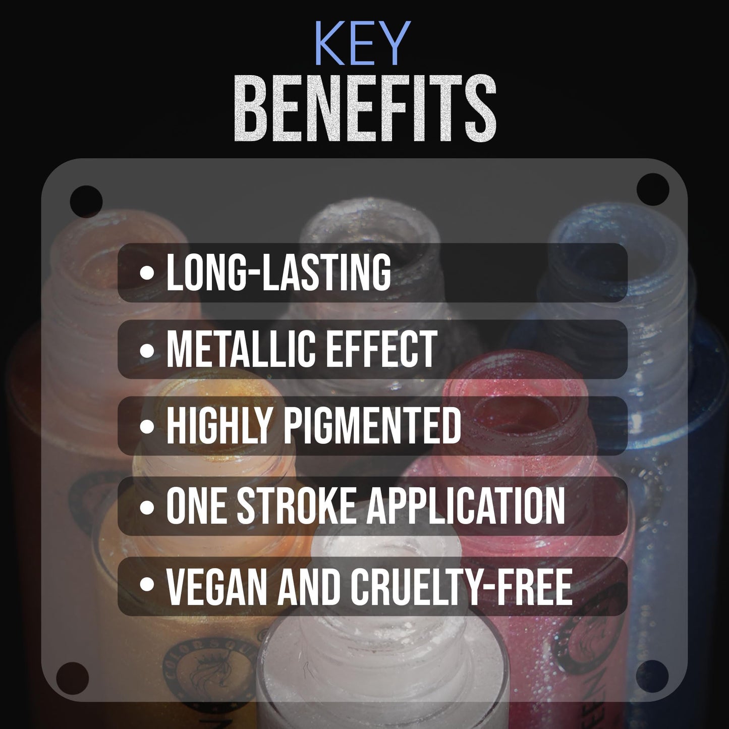 Colors Queen Metallic Liquid Eyeshadow Highly Pigmented & Long Lasting Eyeshadow | Smooth One Stroke Application, Non-Transfer, Waterproof Eye Shadow (Shade - 05, 7g)