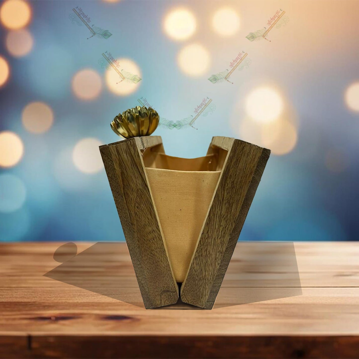 Handmade Crossbody Ethnic Wooden Clutch for Women – Unique Rose Embroidery, Latest Fashionable Purse for Any Outfit