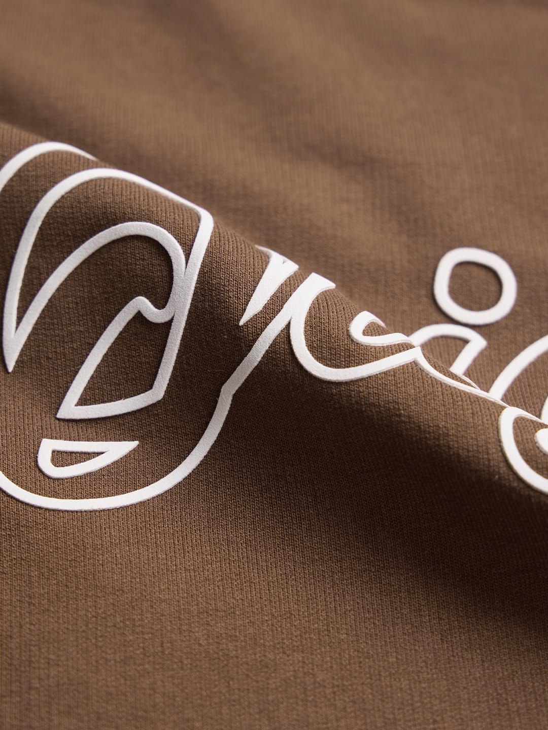 The Souled Store Originals : Racer Brown Mens and Boys Oversize Fit Half Sleeves Cotton T-Shirt