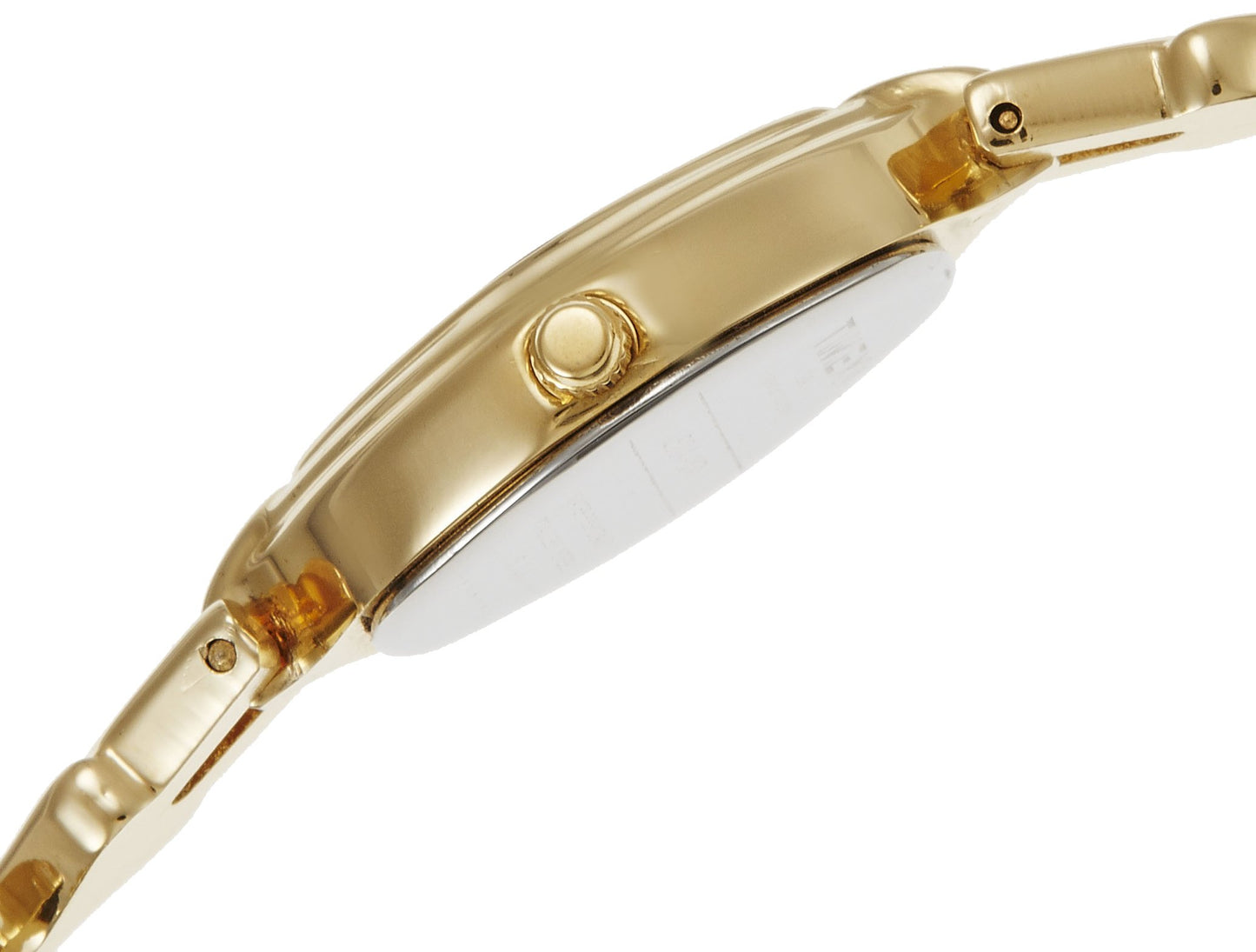 TIMEX Classics Analog Watch for Women with Black Oval Dial & Gold Brass Bracelet Band Water Resistant Women's Wrist Watches - LS04