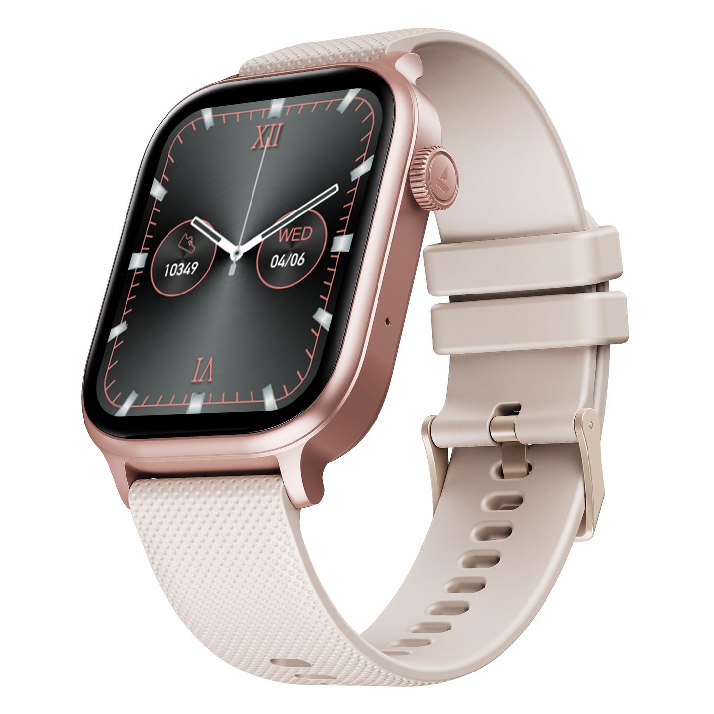 Boat Storm Infinity Plus w/20 Days Extensive Battery Life, Huge 680 mAh, Only Charge Once a Month, 1.96" Display, Functional Crown, Multiple Sports Modes, smart Watch for man & Woman (Cherry Blossom)