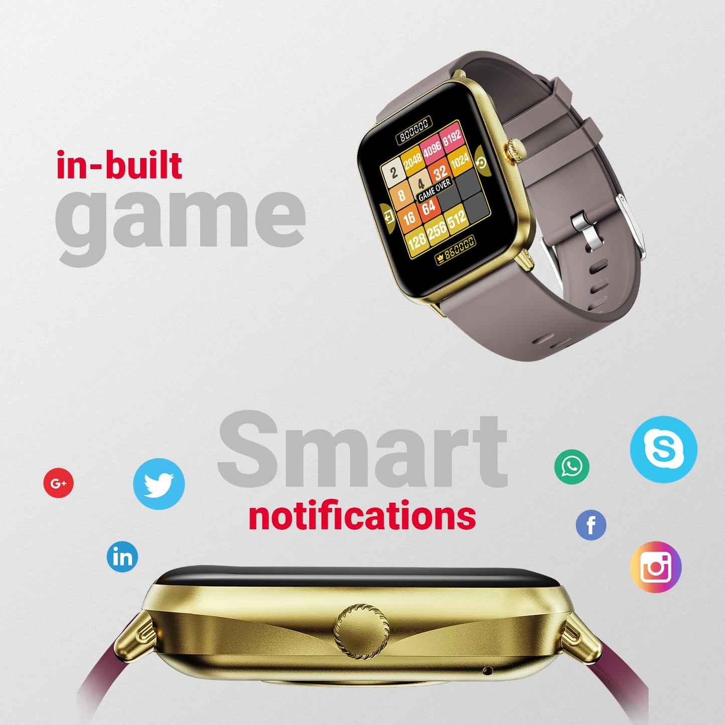 Fire-Boltt Ninja Call Pro Plus Bluetooth Calling Smart Watch, 1.83″ HD Display, AI Voice Assistant, 120+ Sports Modes, IP67 Waterproof, SpO2 & Heart Rate Monitor Smartwatch for Men & Women - Wine