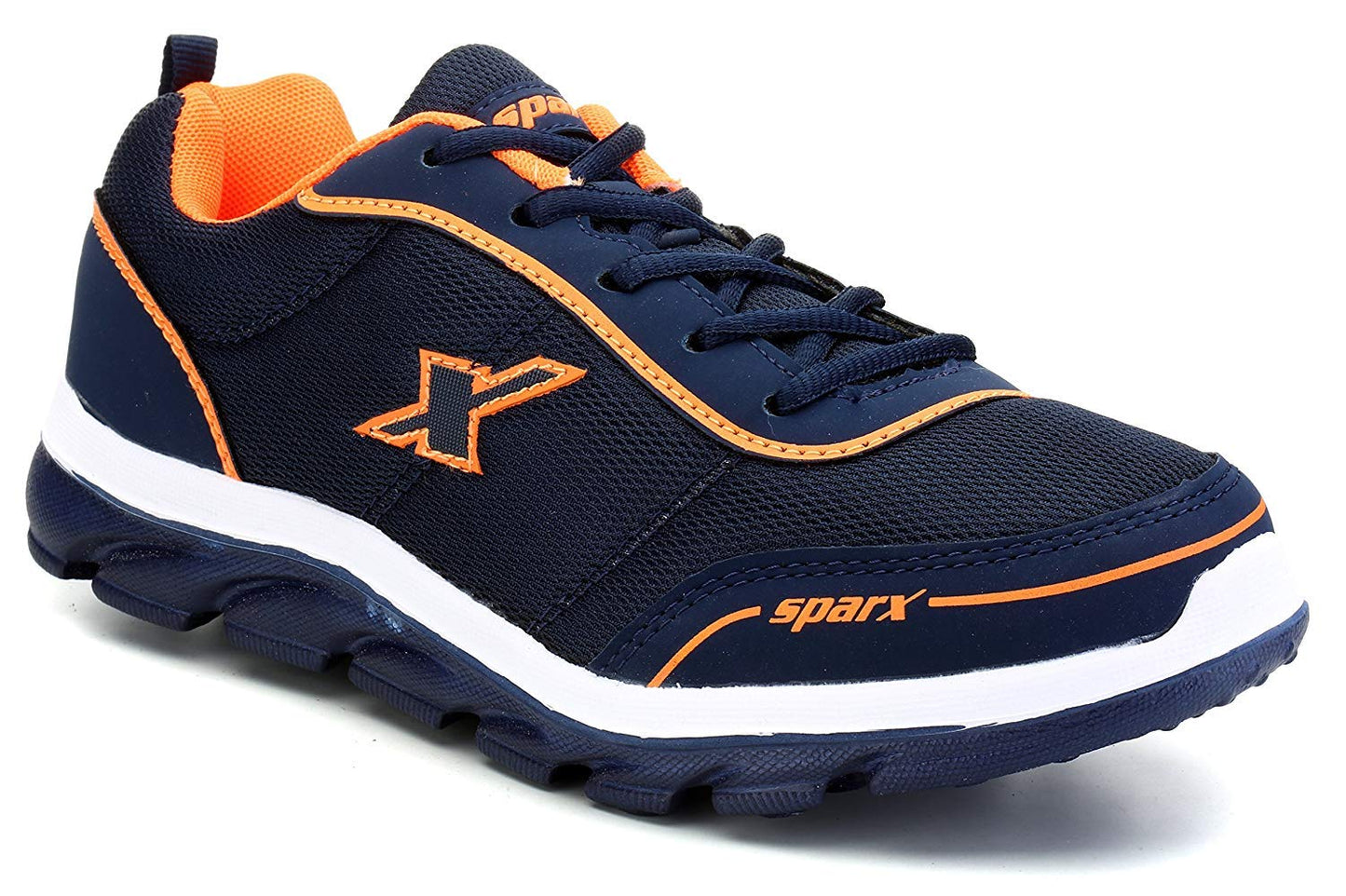 Sparx Men Blue & Orange Sports Shoes-9
