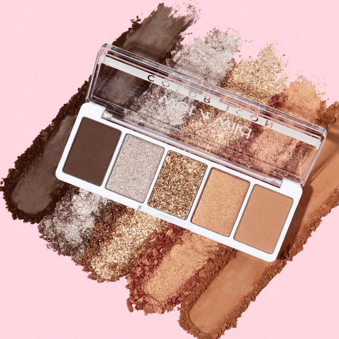 Wet n Wild Color Icon 5-Pan Palette-Camo-Flaunt, Eyeshadow Palette, 5 Richly Pigmented Colors for Everyday Makeup, Long-Lasting and Easy to Blend Formula, Camo-Flaunt Matte Finish