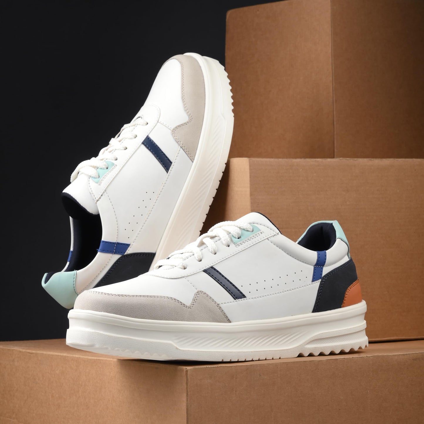 Cruiser Men's Travis White Sneakers_6 UK (2565-6)