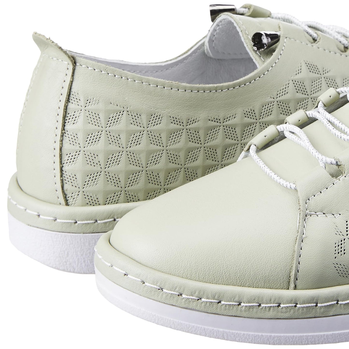 Woodland Women's Leather Casual Shoes Mint