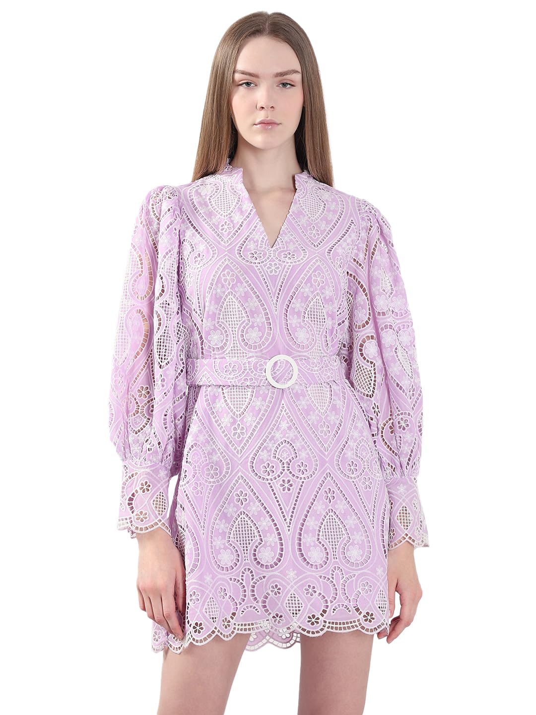 VERO MODA Women's Cotton Fit and Flare Mini Dress