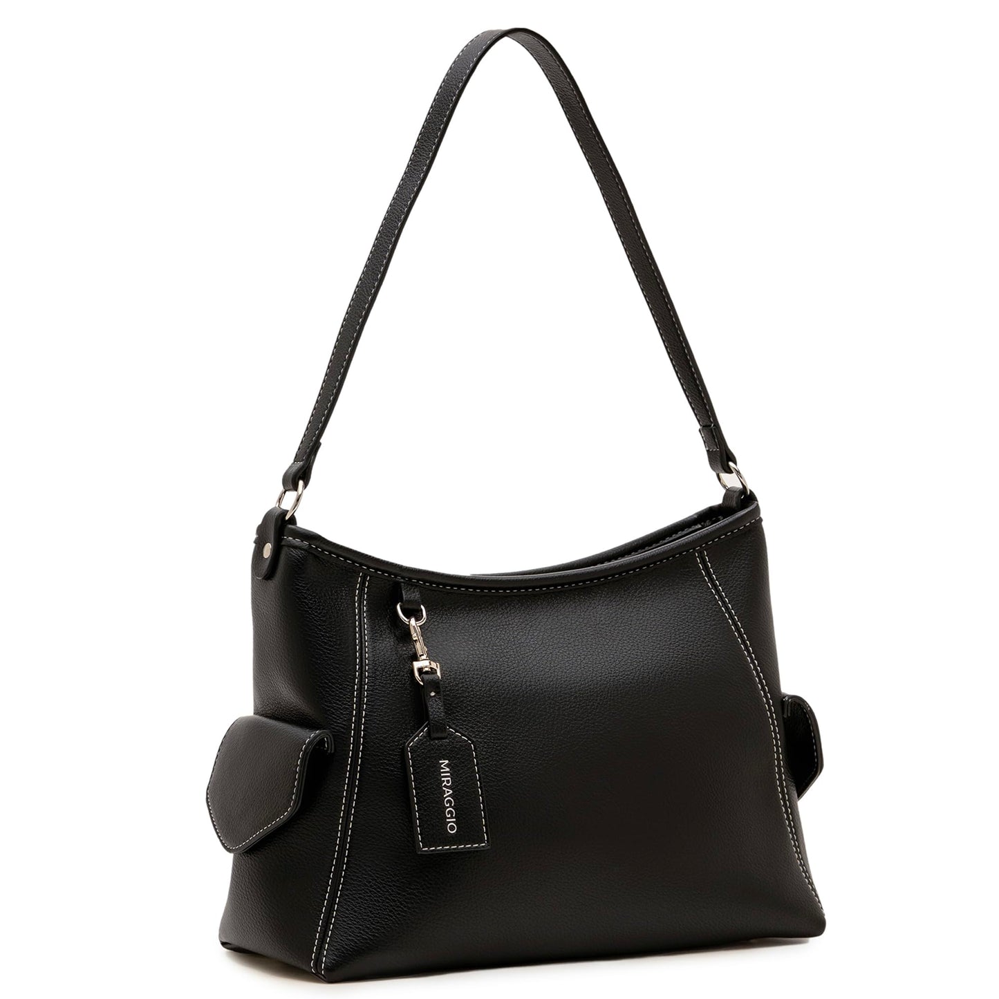 Miraggio Elin Hobo Bag For Women | Shoulder Bag For Women Stylish (Black)