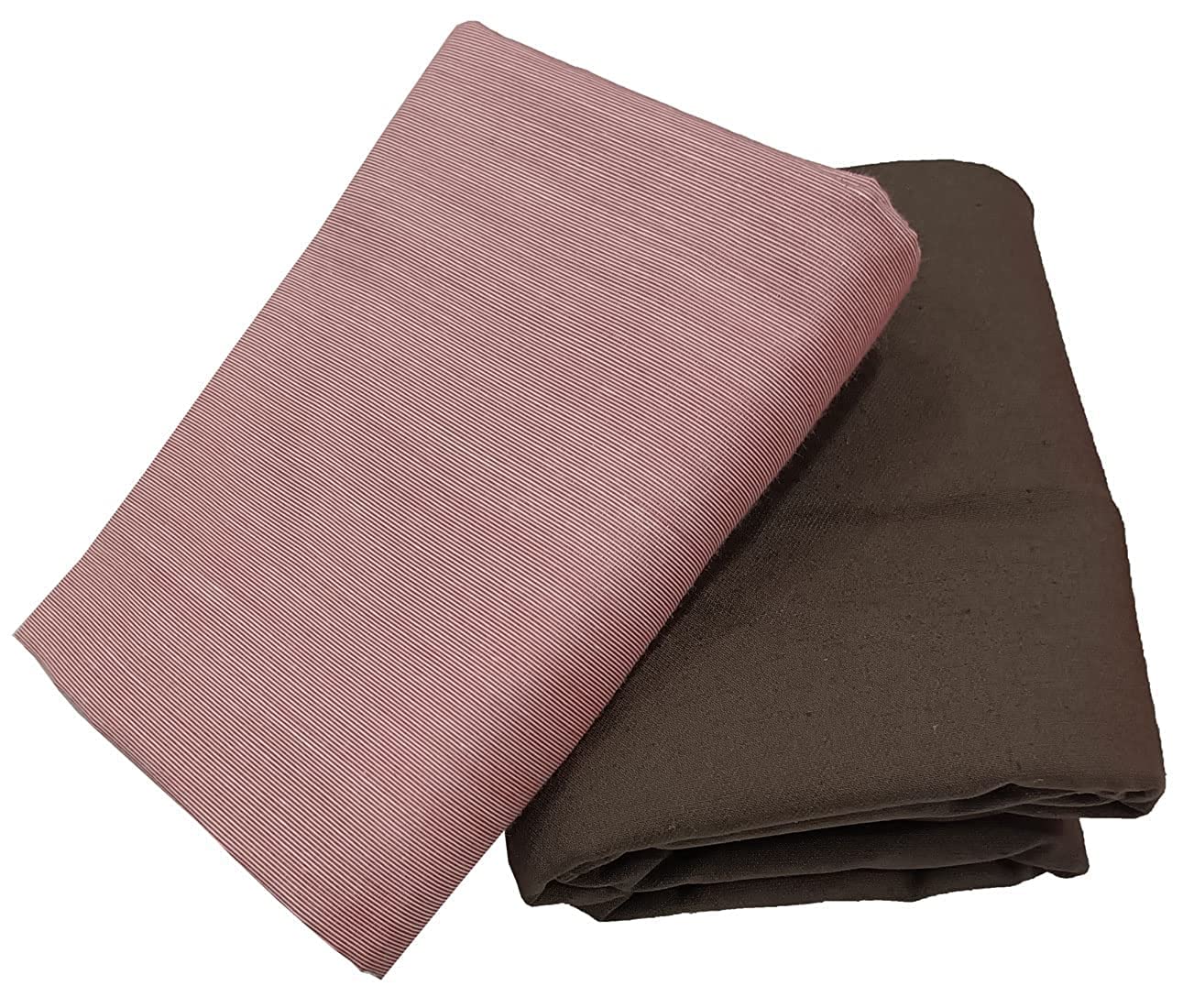 Raymond Trouser Shirt Fabric Combo Box (Unstitched, All Weather Fabric, Premium Fabrics, PINK SHIRT Brown PANT)