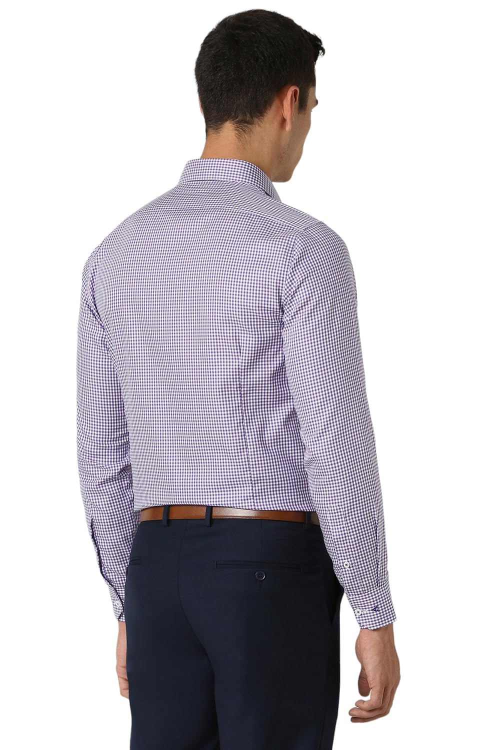 Van Heusen Men's Slim Fit Shirt (VHSFFSLB363431_Purple 42)