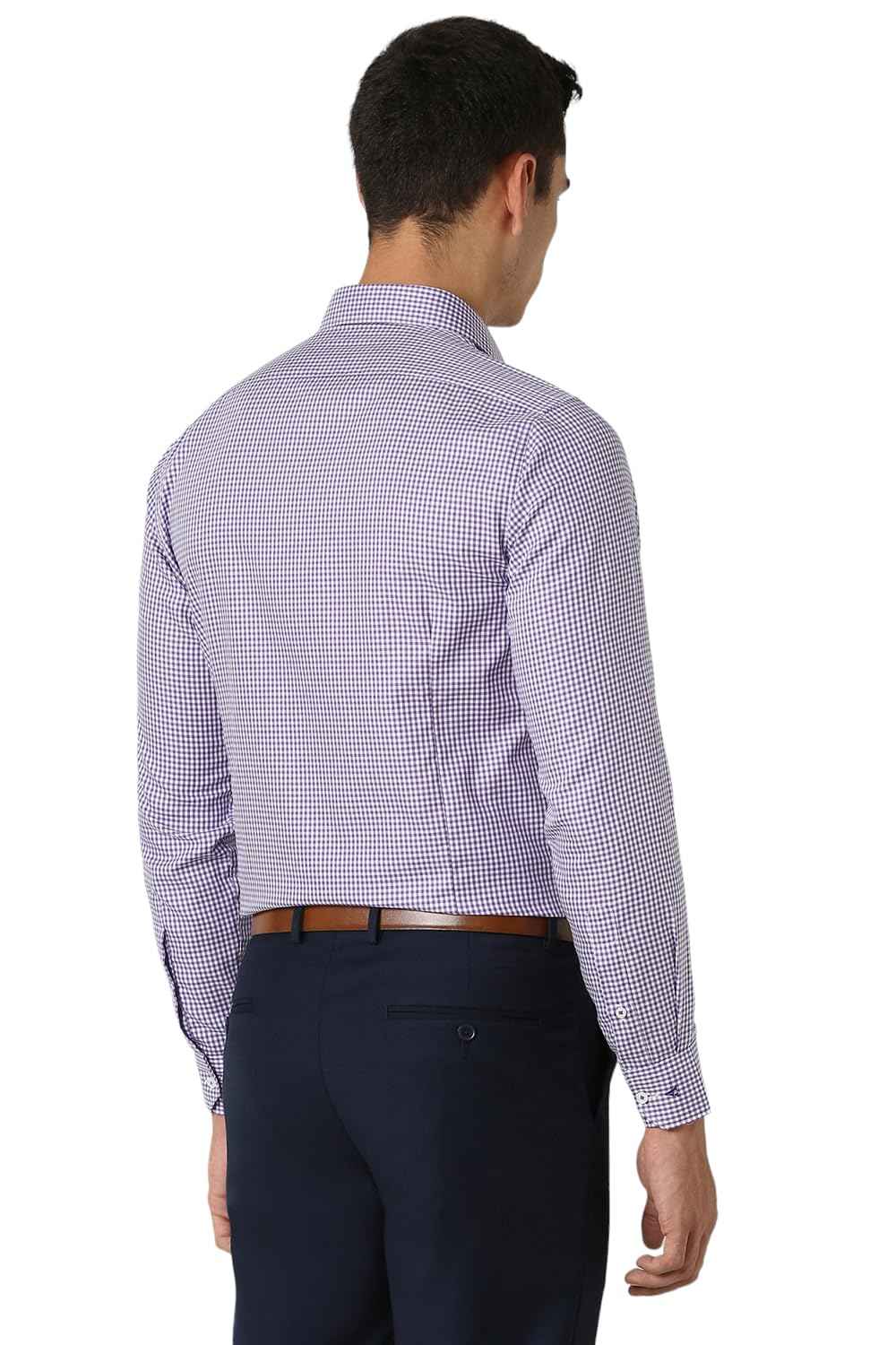 Van Heusen Men's Slim Fit Shirt (VHSFFSLB363431_Purple 42)