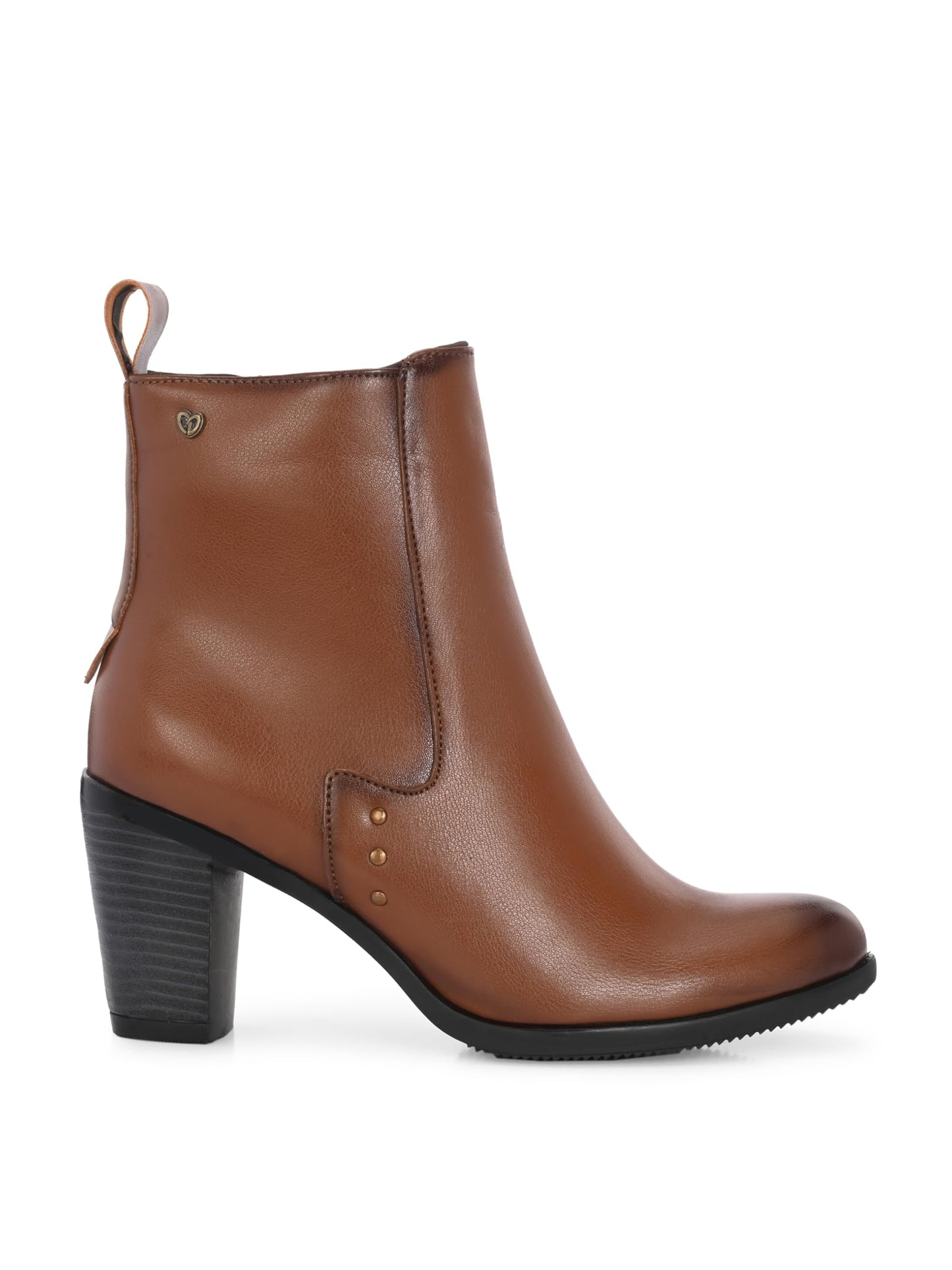 Delize Tan Women high heel ankle boots 67320-41