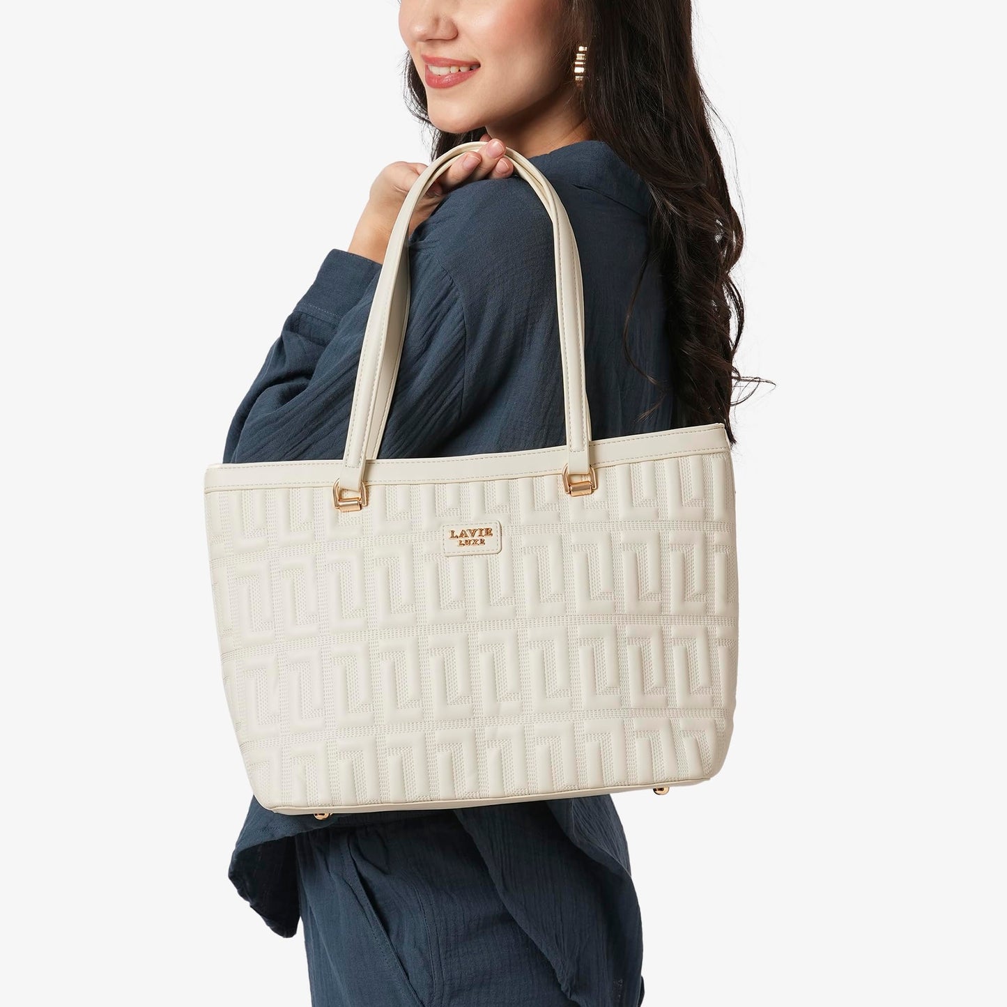 Lavie Luxe Women's Juli26 Medium 3-Compartment Satchel Handbag | Satchel Bag for Work | Ladies Purse | Stylish Shoulder Bag | Gift For Women