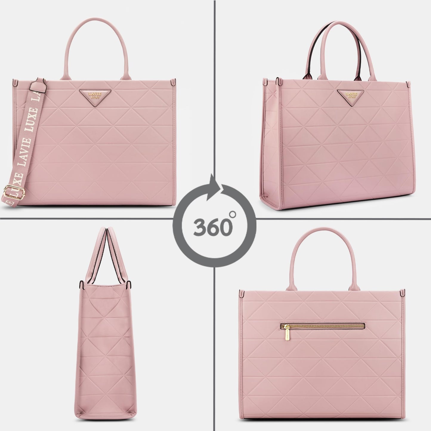Lavie Luxe Mona25 Box Satchel Bag for Women | Satchel Handbag for Work | Ladies purse | Stylish Shoulder Bag | Gift for Women
