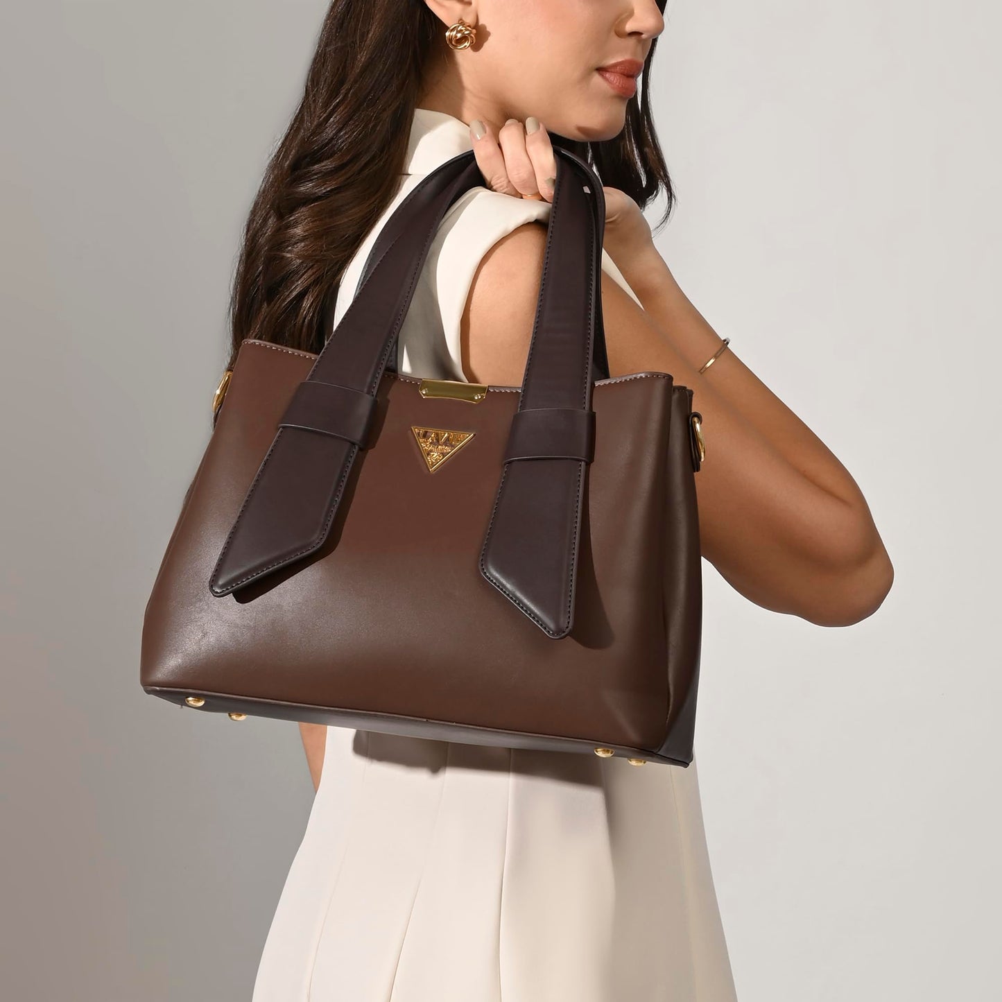 Lavie Signature Women's Nashville 3C Satchel Handbag for Women | Satchel Bag for Work | Ladies purse | Stylish Shoulder Bag | Gift For Women