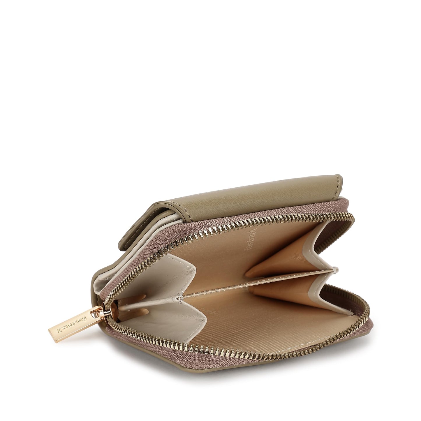 Fastrack Women's Mini Organizer Wallet | Flap Closure, Tri-Fold Design, Zip Coin Pocket, Card & Cash Slots | Compact & Organized | 6 Months Warranty