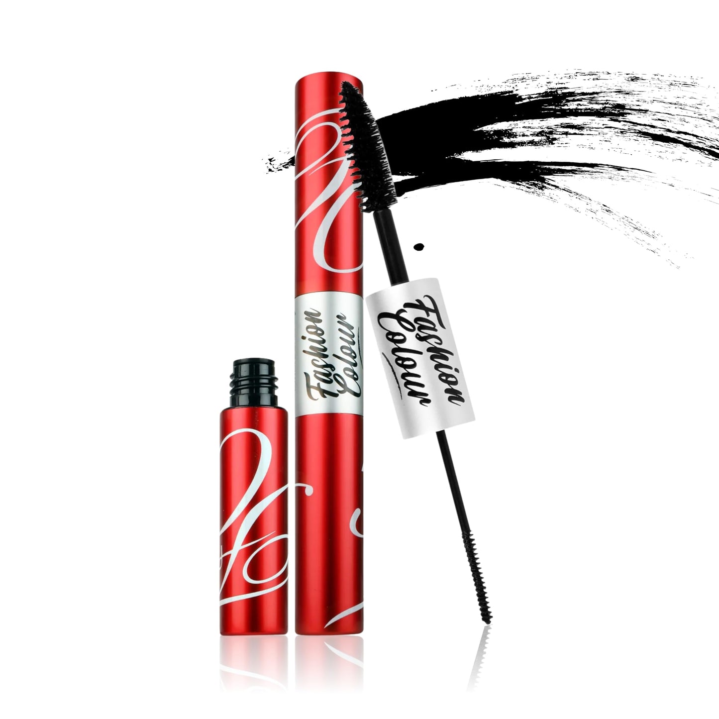 Fashion Colour Platinum Double Head Mascara For Upper & Lower Lashes (10ml) | 2-in-1 Mascara for Women | Volumizing and Lengthening Mascara | No Clumping | (Black)