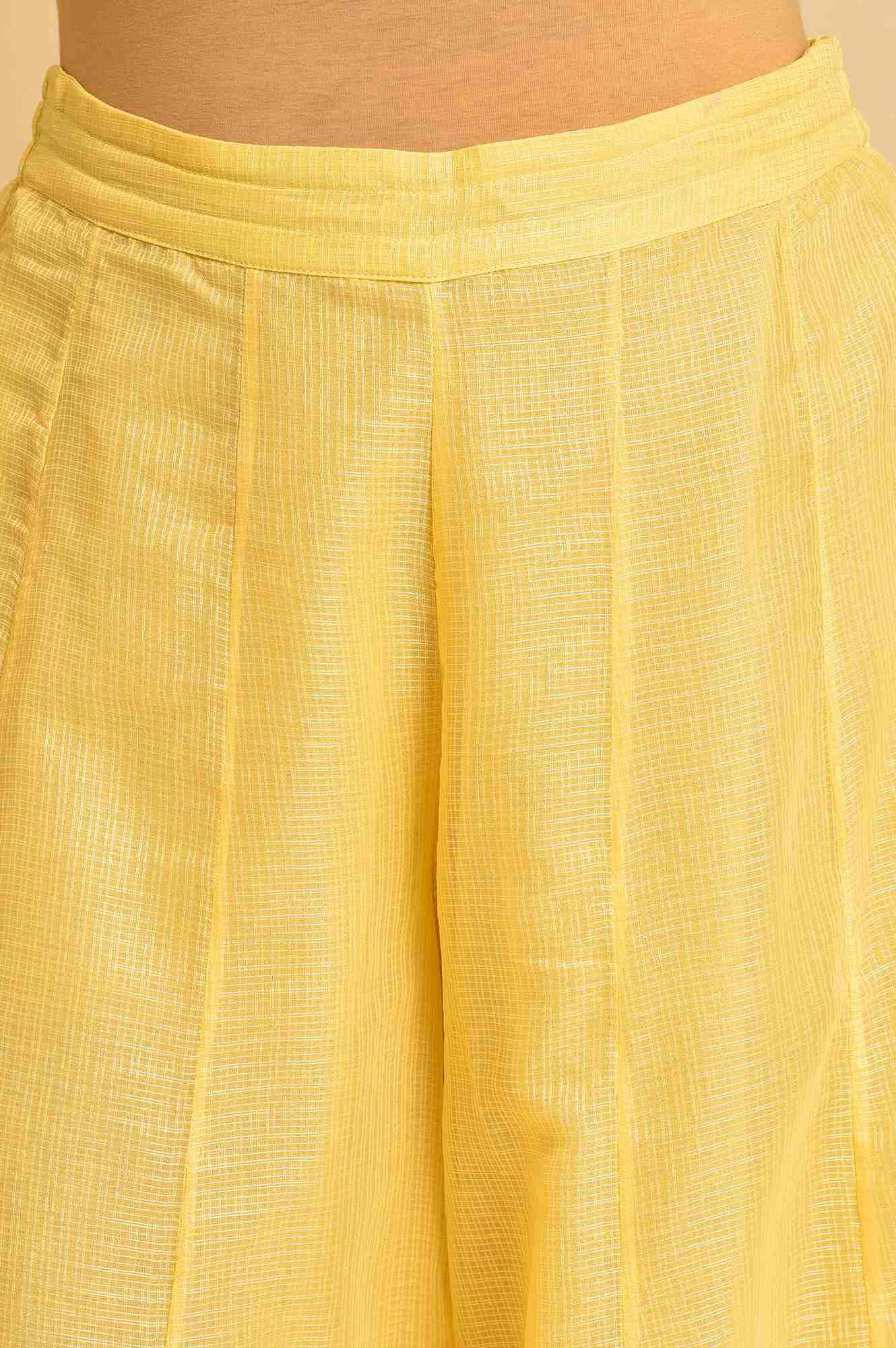 W for Woman Women's Regular Divided Skirt (23FEW62452-219526_Light Yellow_WM)