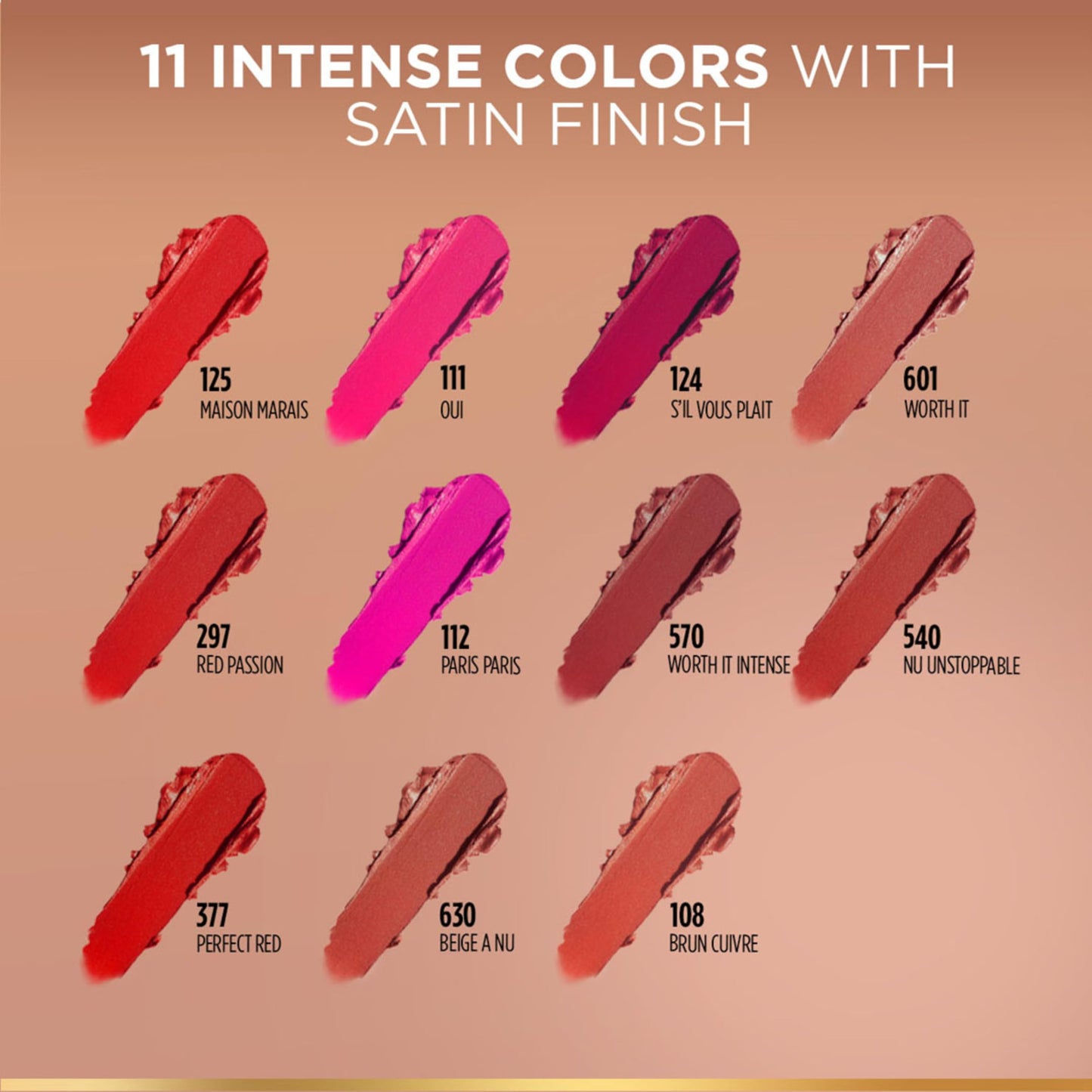 L'OREAL PARIS Color Riche Satin Lipstick- 601 Worth It, 4 Gm