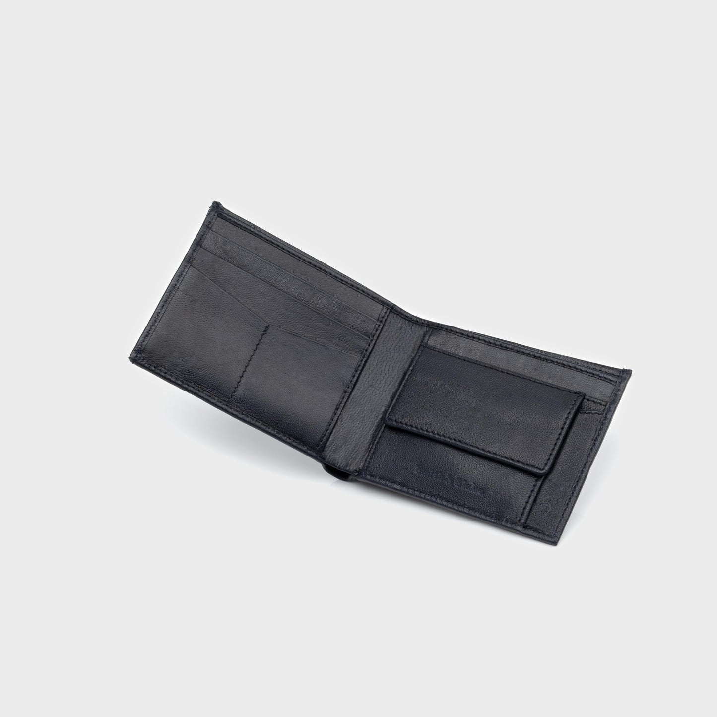 Smith & Blake - Gift Combo Set - Wallet for Men, Pen and Key Ring - Blue Leather - Fortuna