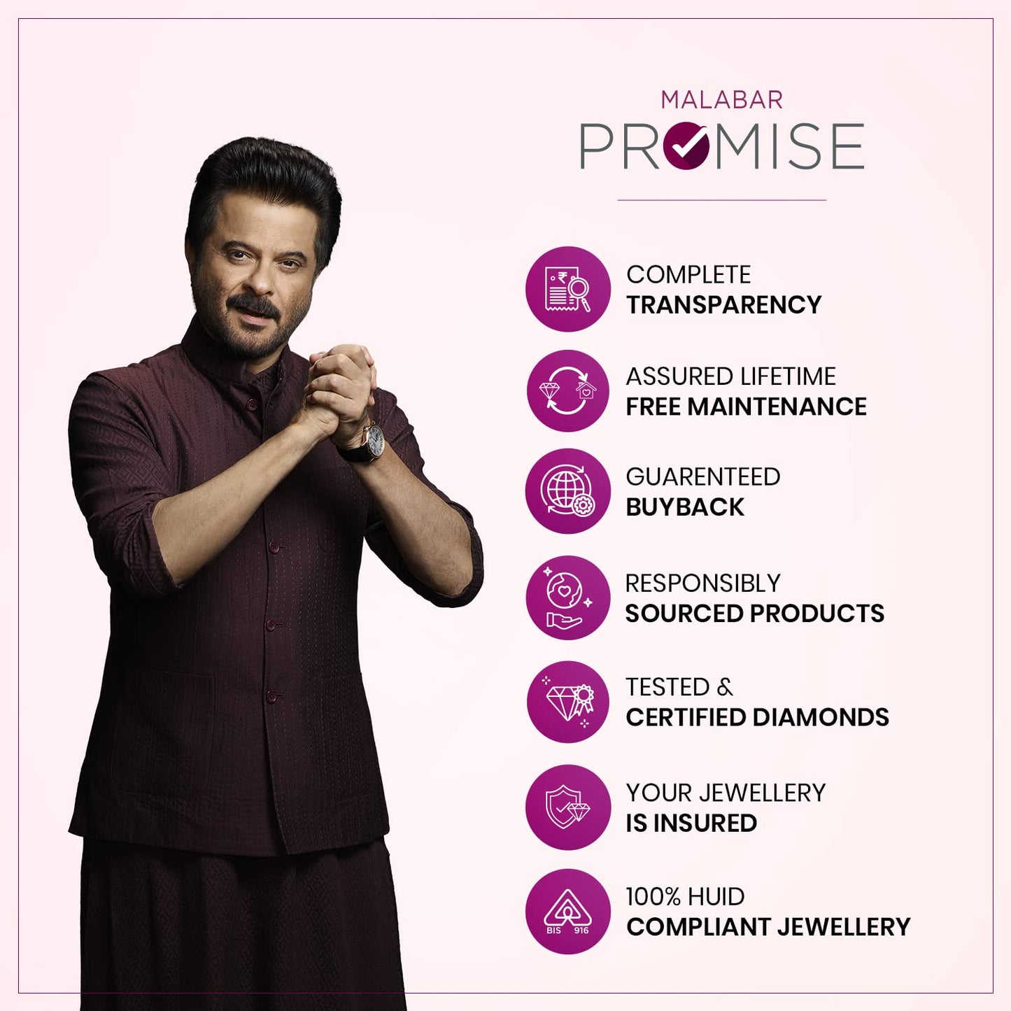 Malabar Gold & Diamonds Unisex Mine Collection 950 Platinum Ring