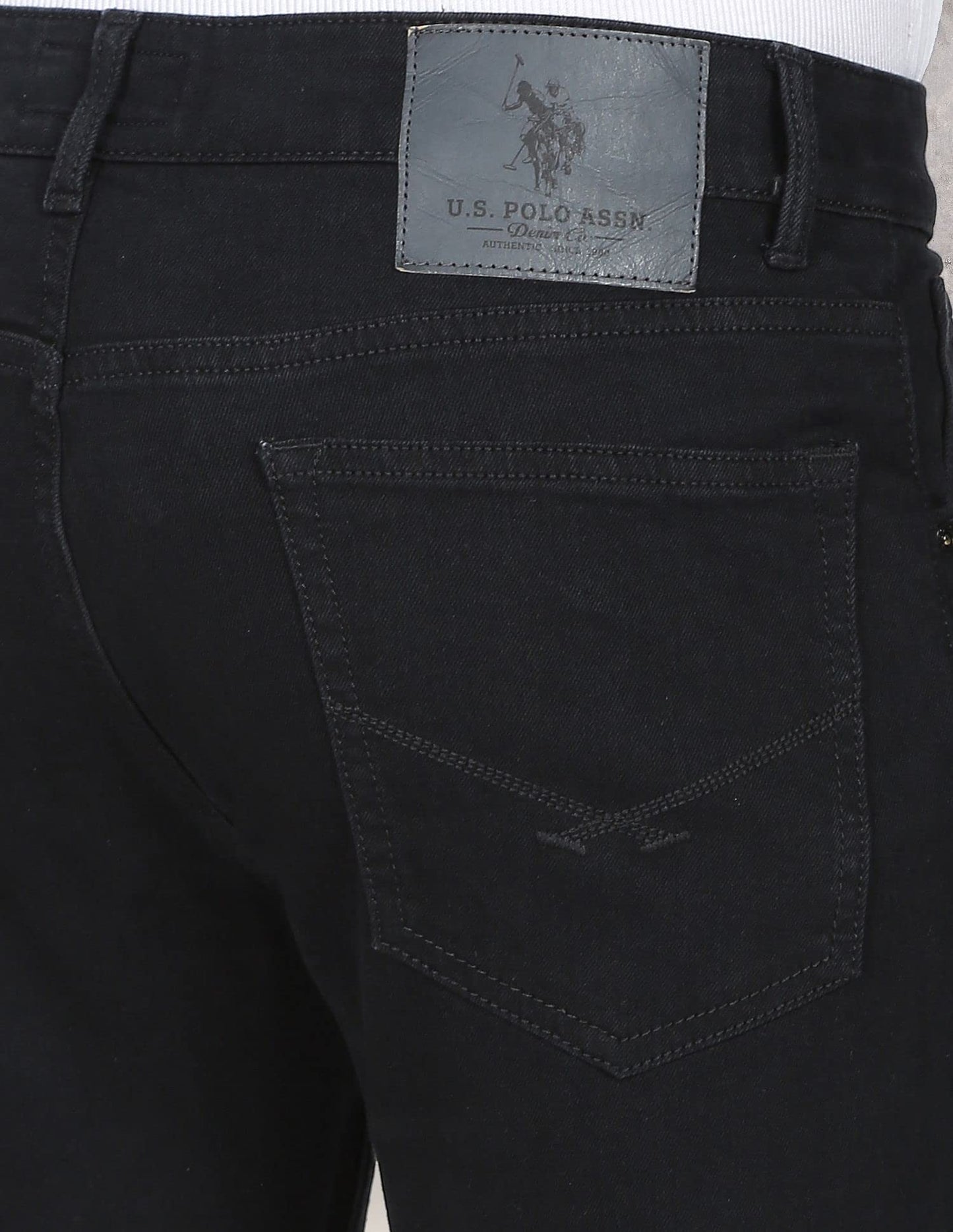 U.S. POLO ASSN. Men's Slim Jeans (UDJENO1001_Black