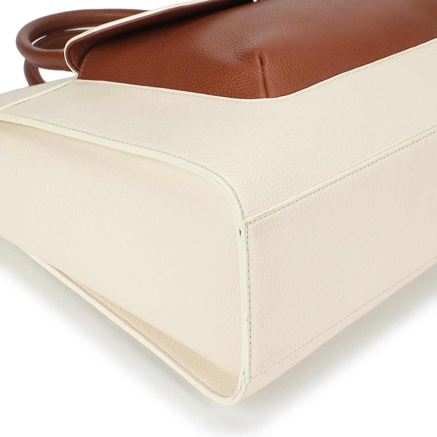 Fastrack PowerPlay laptop Tote | Women’s Faux-Leather laptop Tote Bag | 15'' Padded Laptop Section, Center Zip Compartment & External Quick-Access Pockets