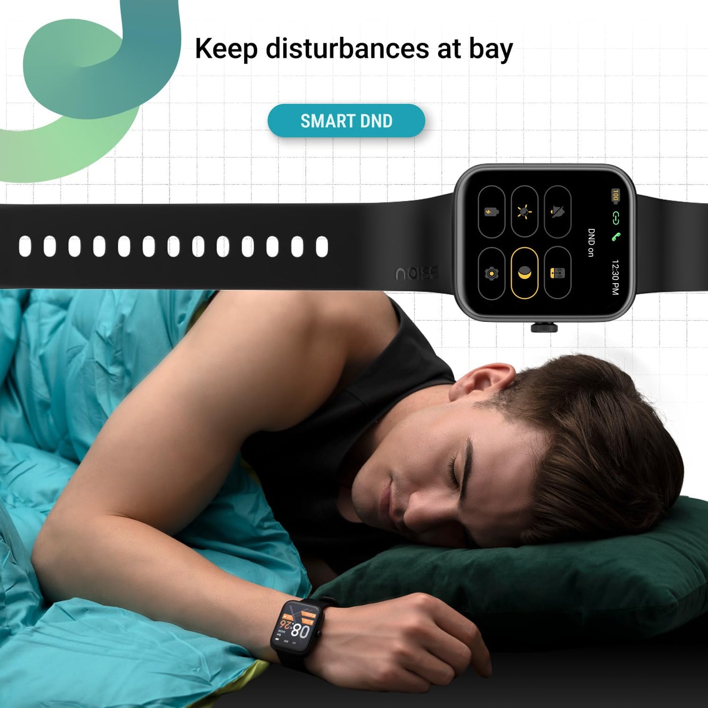 Noise ColorFit Loop Smartwatch - Jet Black