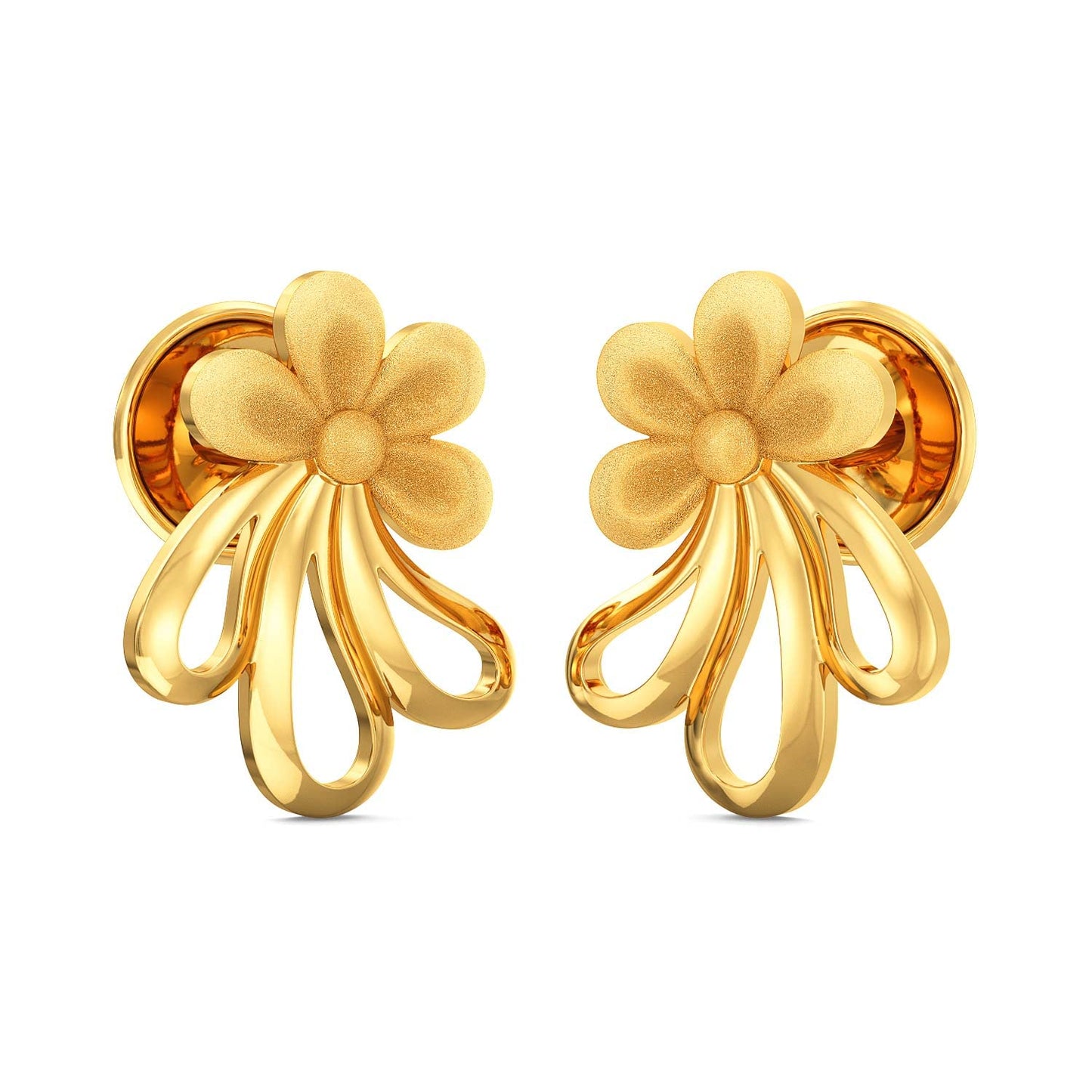 Joyalukkas Women's & Girl's Impress Collection 22K Yellow Gold Stud Earrings